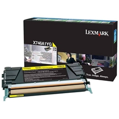 Toner Lexmark X746A1YG (rumena), original