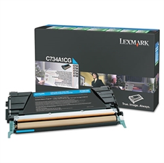 Toner Lexmark X746A1CG (modra), original 