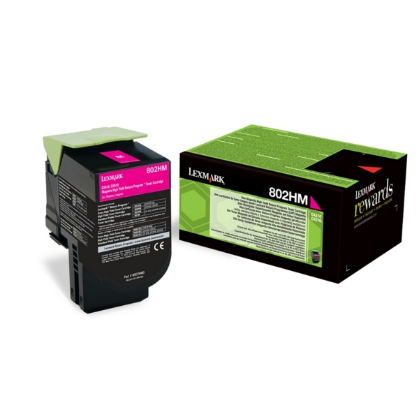 Toner Lexmark 80C2HME (škrlatna), original