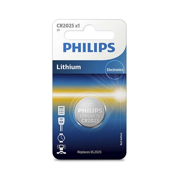 Baterija Philips CR2025, 3V, 1 kos