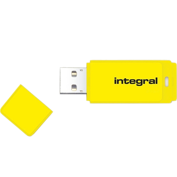 USB ključ Integral Neon, 16 GB, rumen