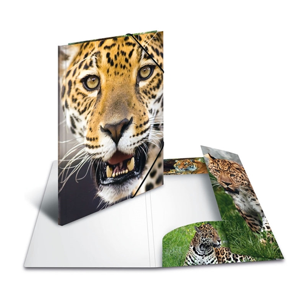 Mapa z elastiko A3 PP Herma, Leopard