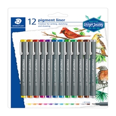 Pigmentni flomastri Staedtler Liner Design Journey, 0,5 mm, 12 kosov