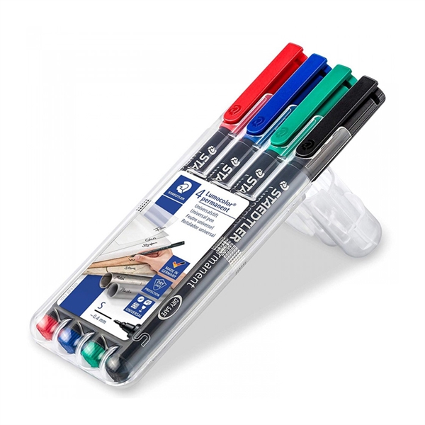 Marker Staedtler Lumocolor Permanent, 4 kosi