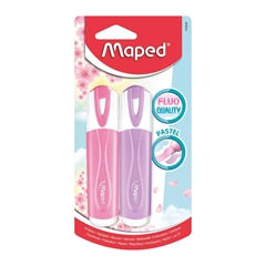 Marker Maped Fluo Pastel Blister, 2 kosa