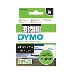 Trak Dymo D1 53710, 24 mm / 7 m (črno/prozoren), original