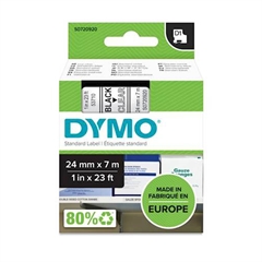 Trak Dymo D1 53721, 24 mm / 7 m (belo/črn), original