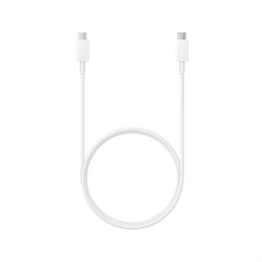 Povezovalni kabel Samsung A5, USB-C na USB-C, 1 m, bel