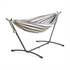 Viseča mreža VonHaus Hammock, z okvirjem, 305 x 112 cm, za dva, belo modra