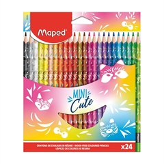 Barvice Maped Cute Mini, 24 kosov