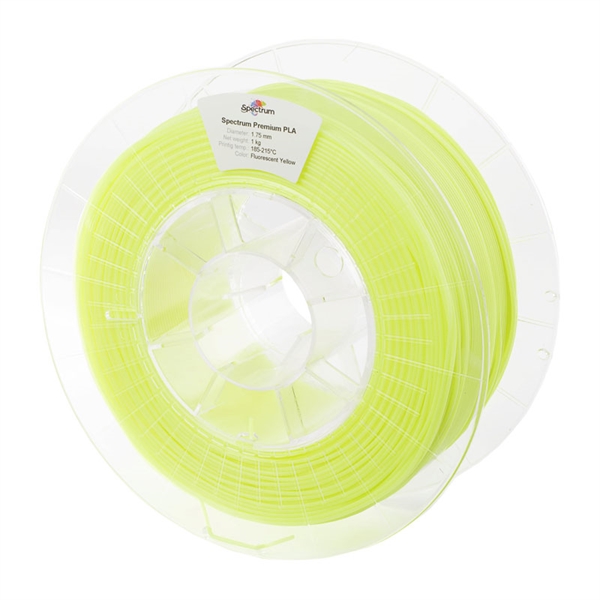 Polnilo za 3D tiskalnik, Premium PLA, 1,75 mm, 1 kg, fluorescentno rumena