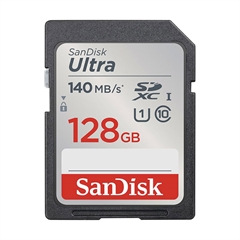 Spominska kartica SanDisk Ultra SDXC UHS-I C10 U1, 140 MB/s, 128 GB