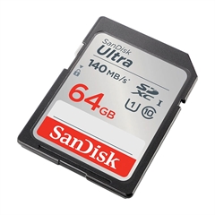 Spominska kartica SanDisk Ultra SDXC UHS-I C10 U1, 140 MB/s, 64 GB