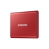 Zunanji prenosni disk Samsung T7 SSD, 500 GB, rdeč