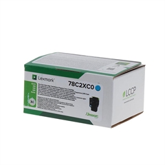 Toner Lexmark 78C2XC0 (modra), original