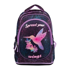 Ergonomski šolski nahrbtnik Karbon Spread Your Wings