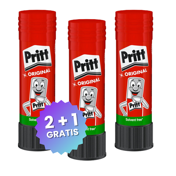 Lepilo v stiku Pritt, 40 g, 2 + 1 gratis