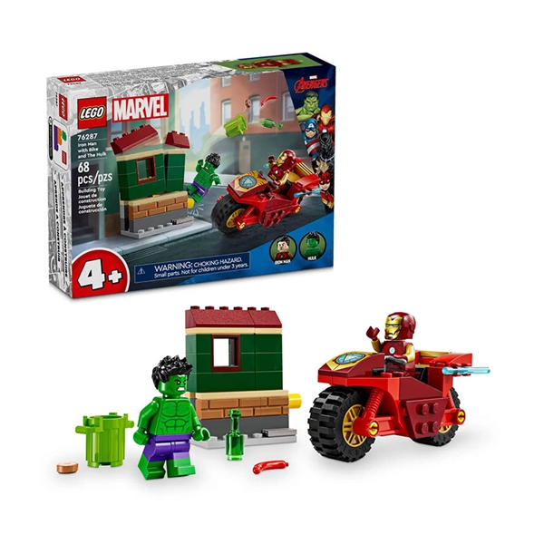 LEGO Marvel: Iron Man z motorjem in Hulk