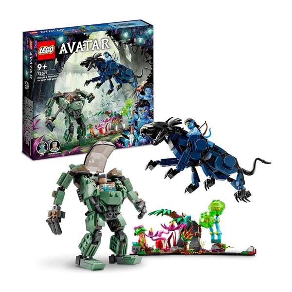 LEGO Avatar: Neytiri in Thanator proti Quaritchu v AMP-oklepu