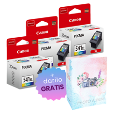 Komplet kartuš Canon CL-541XL (barvna), original, 3 kosi + DARILO GRATIS