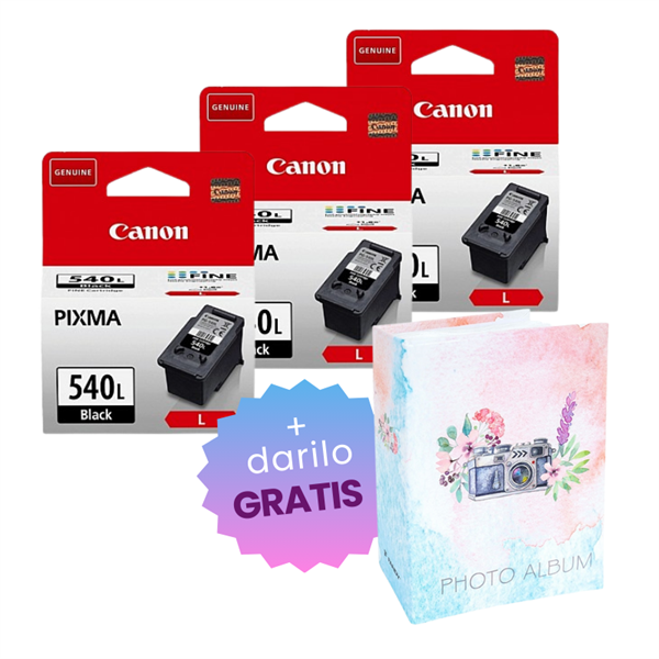 Komplet kartuš Canon PG-540L (črna), original, 3 kosi + DARILO GRATIS