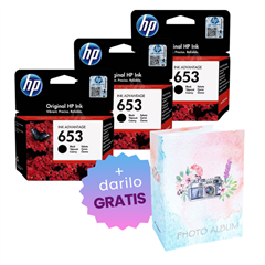 Komplet kartuš HP 3YM75AE nr.653 (črna), original, 3 kosi + DARILO GRATIS