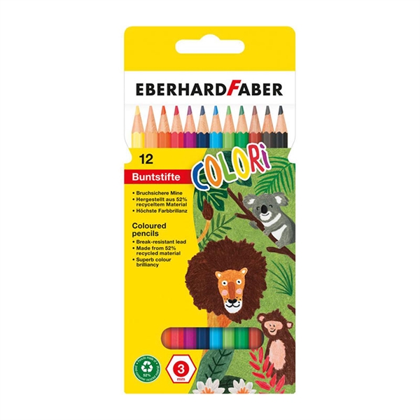 Barvice Eberhard Faber Colori, 12 kosov