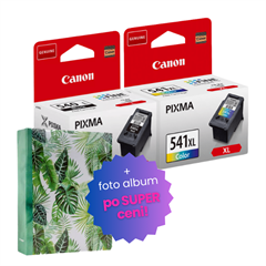 Komplet kartuš Canon PG-540L + CL-541XL, original + foto album po SUPER ceni