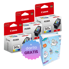 Komplet kartuš Canon CL-541XL (barvna), original, 3 kosi + DARILO GRATIS