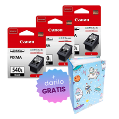 Komplet kartuš Canon PG-540L (črna), original, 3 kosi + DARILO GRATIS