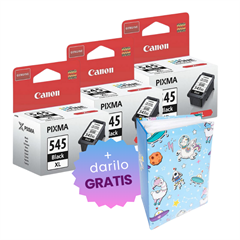 Komplet kartuš Canon PG-545 XL (črna), original, 3 kosi + DARILO GRATIS