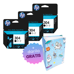 Komplet kartuš HP N9K06AE nr.304 (črna), original, 3 kosi + DARILO GRATIS