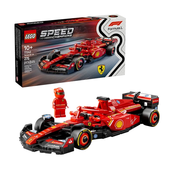 LEGO Speed Champions: Dirkalni avtomobil Ferrari SF-24 F1